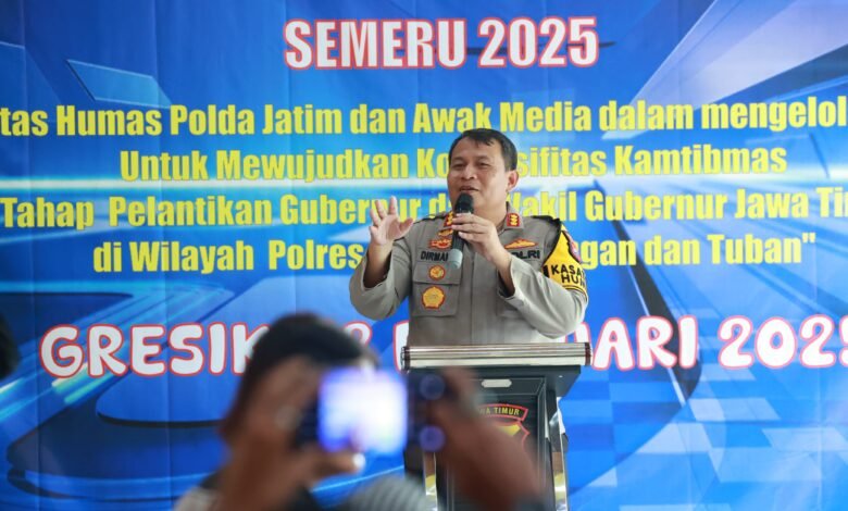 POLDA JATIM GANDENG MEDIA JAGA KONDUSIFITAS JELANG PELANTIKAN GUBERNUR DAN WAKIL GUBERNUR JAWA TIMUR 1000169184