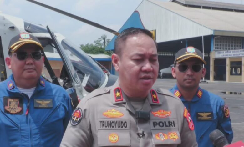 POLRI PANTAU BANJIR JABODETABEK DENGAN HELIKOPTER, BABELAN JADI FOKUS EVAKUASI 1000180399