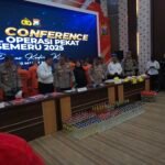 MENJELANG HARI RAYA IDUL FITRI, POLRES KEDIRI KOTA ADAKAN KONFERENSI PRESS HASIL OPERASI PEKAT 2025. 1000183349