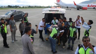 PASCA PENYERANGAN KKB, ANGGOTA POLRES YAHUKIMO DIRUJUK KE RS BHAYANGKARA TINGKAT I KRAMAT JATI, JAKARTA 1000243587