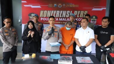 POLRESTA MALANG KOTA BERHASIL AMANKAN BEGAL DRIVER OJOL BURON TIGA BULAN 1000250500