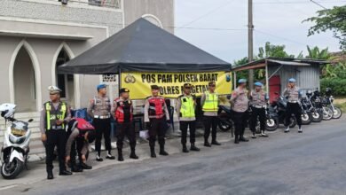 POLRES MAGETAN SIAGAKAN RATUSAN PERSONEL GABUNGAN PERKUAT PENGAMANAN SURAN AGUNG 2025 1000269358