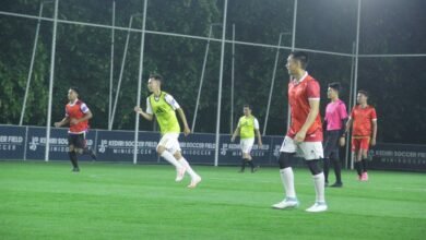 PERERAT SINERGITAS, POLRES KEDIRI KOTA GELAR OLAHRAGA MALAM BERSAMA INSTANSI TERKAIT DI LAPANGAN MINI SOCCER JOHO IMG 20250809 WA0004