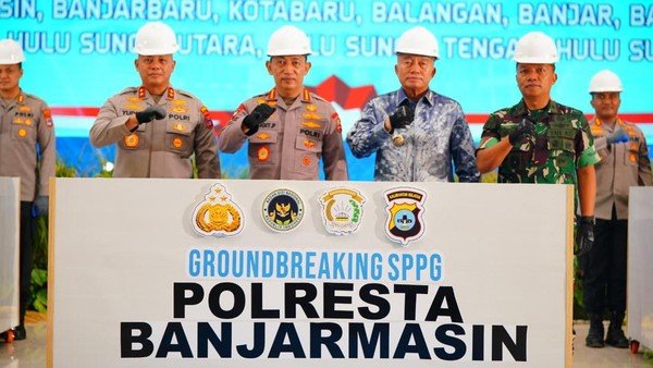 KAPOLRI KEMBALI RESMIKAN DAN GROUNDBREAKING SPPG DI KALSEL, DUKUNG PROGRAM MBG IMG 20250822 WA0007