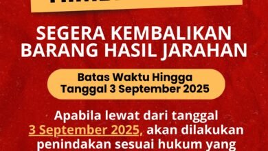 POLRES KEDIRI KOTA BERIKAN BATAS WAKTU PENGEMBALIAN BARANG HASIL JARAHAN 3 SEPTEMBER 2025 U3 IMG 20250902 WA0041