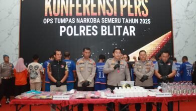 OPERASI TUMPAS NARKOBA 2025 :POLRES BLITAR AMANKAN 13 TERSANGKA U3 IMG 20250913 WA0009