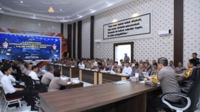 POLRES KEDIRI KOTA GELAR LATPRAOPS OPERASI LILIN SEMERU 2025, KAPOLRES TEKANKAN EVALUASI DAN SINERGI PENGAMANAN NATARU IMG 20251219 WA0022