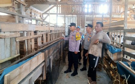Kawal Asta Cita Presiden, Polsek Tarokan Pastikan Sektor Peternakan Aman dan Produktif