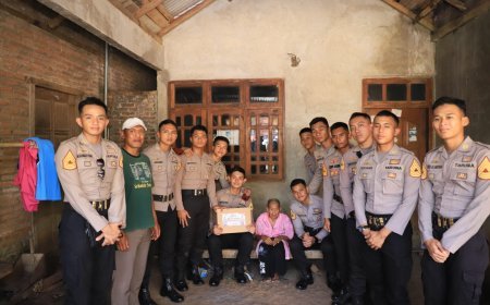 80 Tahun Mengabdi, Polri untuk Masyarakat", Kapolres Kediri Kota dan Taruna Akpol Gelar Bakti Sosial di Desa Kanyoran