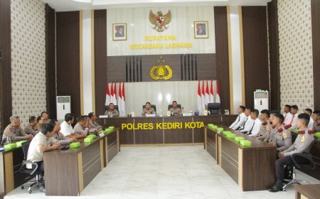 Taruna Akpol Angkatan 58 Diterima di Polres Kediri Kota, Siap Asah Kompetensi Kepolisian