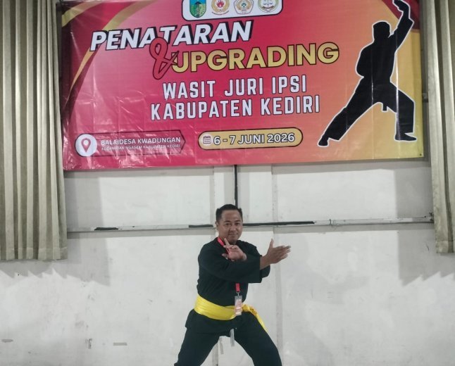 ‎Dedikasi tinggi di SH TERATE,ketua kepelatihan ranting semen ikuti wasjur IPSI Kab.Kediri