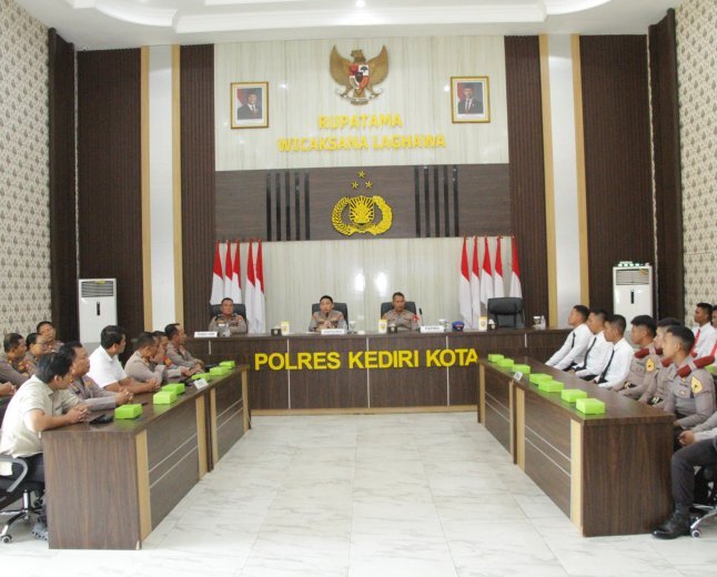 Taruna Akpol Angkatan 58 Diterima di Polres Kediri Kota, Siap Asah Kompetensi Kepolisian