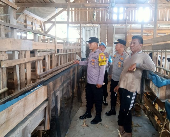 Kawal Asta Cita Presiden, Polsek Tarokan Pastikan Sektor Peternakan Aman dan Produktif