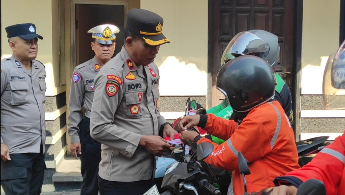 Polsek Kediri Kota Bentuk “Sabuk Kamtibmas”, Gandeng Ojol Jadi Mitra Informasi Keamanan