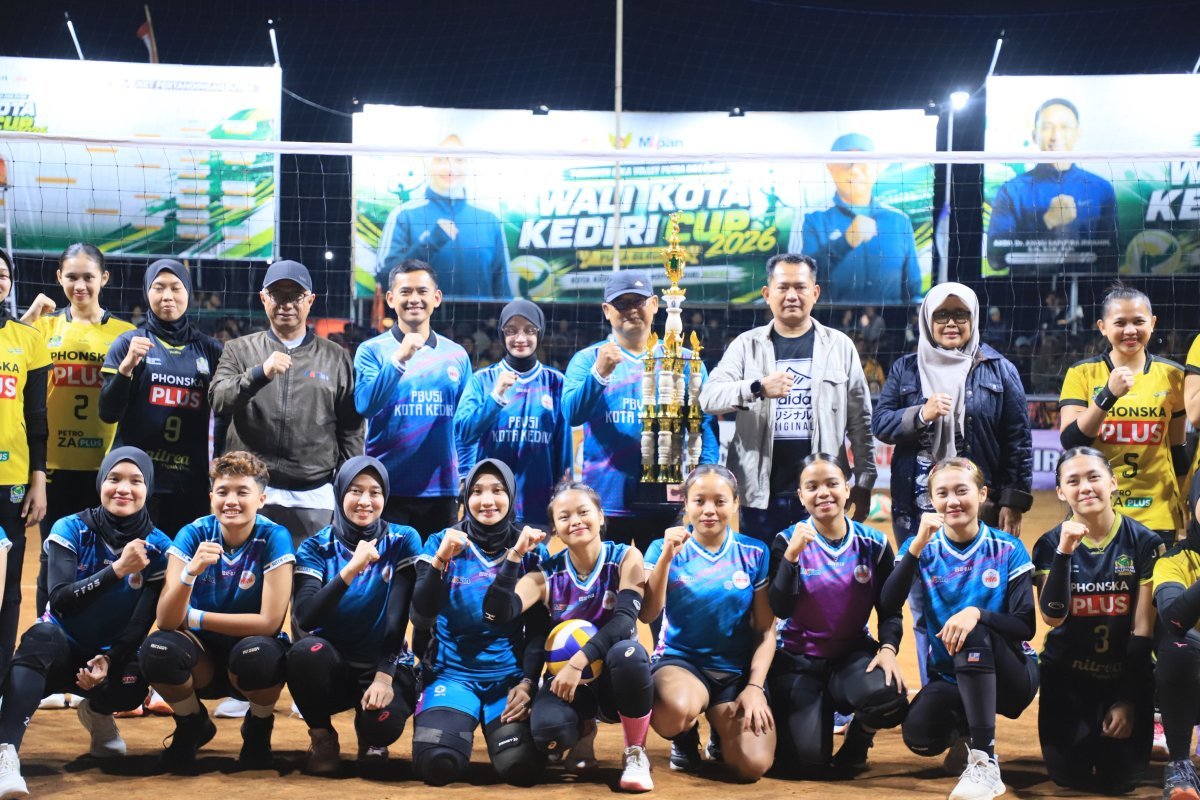 Meriah dan Kondusif, Kapolres Kediri Kota Hadiri Puncak Wali Kota Kediri Cup 2026