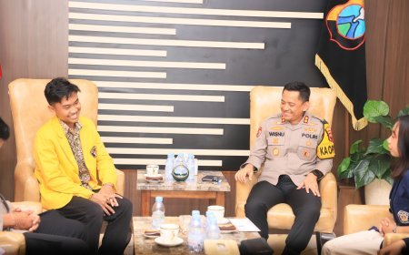 Kapolres Kediri Kota Ajak BEM Kediri Raya Jaga Kedamaian dan Kondusivitas Kota Kediri