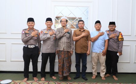 Kapolres Kediri Kota Pererat Silaturahmi dengan Ketua PCNU Kabupaten Kediri, Perkuat Sinergi Ulama dan Kepolisian