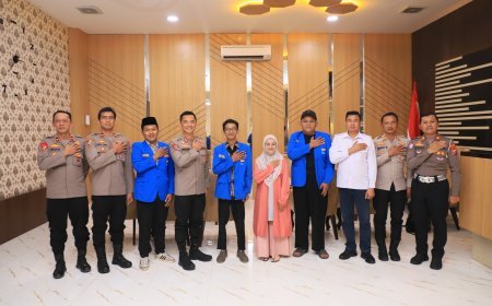 Kapolres Kediri Kota Buka Ruang Komunikasi dengan PMII, Dorong Mahasiswa Jadi Mitra Kamtibmas