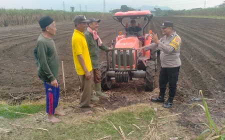 Perkuat Ketahanan Pangan, Bhabinkamtibmas Pakunden Aktif Dampingi Petani Jagung