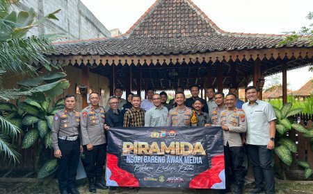 Silaturahmi Bersama Kapolres Kediri Kota, Ketua PWI: Media dan Kepolisian Punya Peran Penting Jaga Kamtibmas