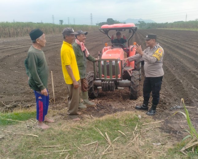 Perkuat Ketahanan Pangan, Bhabinkamtibmas Pakunden Aktif Dampingi Petani Jagung