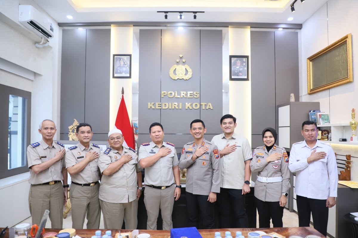 Polres Kediri Kota dan BPN Perkuat Sinergi, Bahas Potensi Sengketa Pertanahan hingga Masa Depan Bandara Dhoho