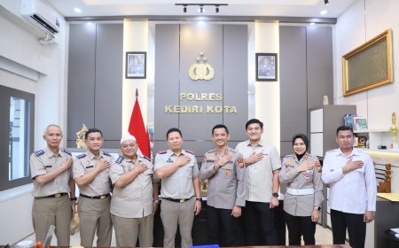 Polres Kediri Kota dan BPN Perkuat Sinergi, Bahas Potensi Sengketa Pertanahan hingga Masa Depan Bandara Dhoho