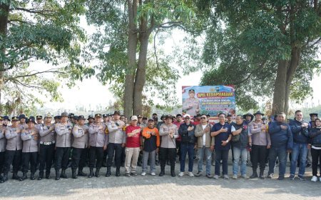 Cegah Karhutla, Polres Kediri Siagakan Ratusan Personel Gabungan di Lereng Kelud