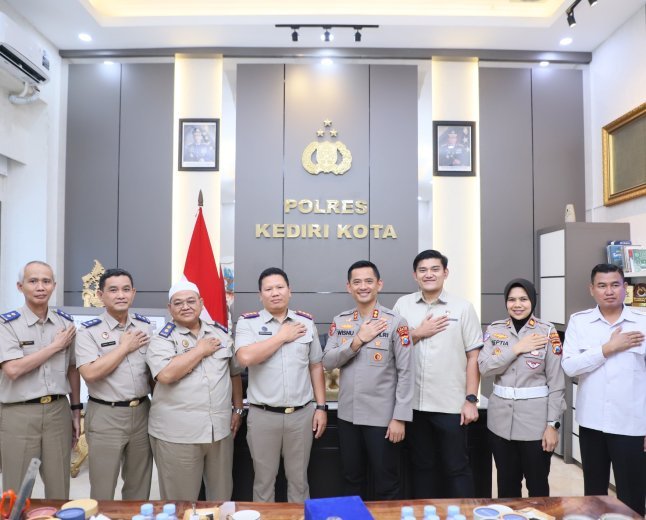 Polres Kediri Kota dan BPN Perkuat Sinergi, Bahas Potensi Sengketa Pertanahan hingga Masa Depan Bandara Dhoho
