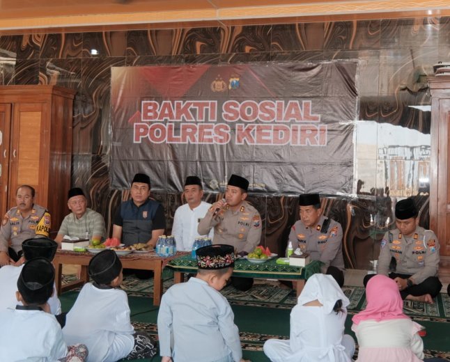 Polres Kediri Bangun Sumur Bor di Yayasan Yatim Dhuafa, Atasi Krisis Air Bersih di Musim Kemarau