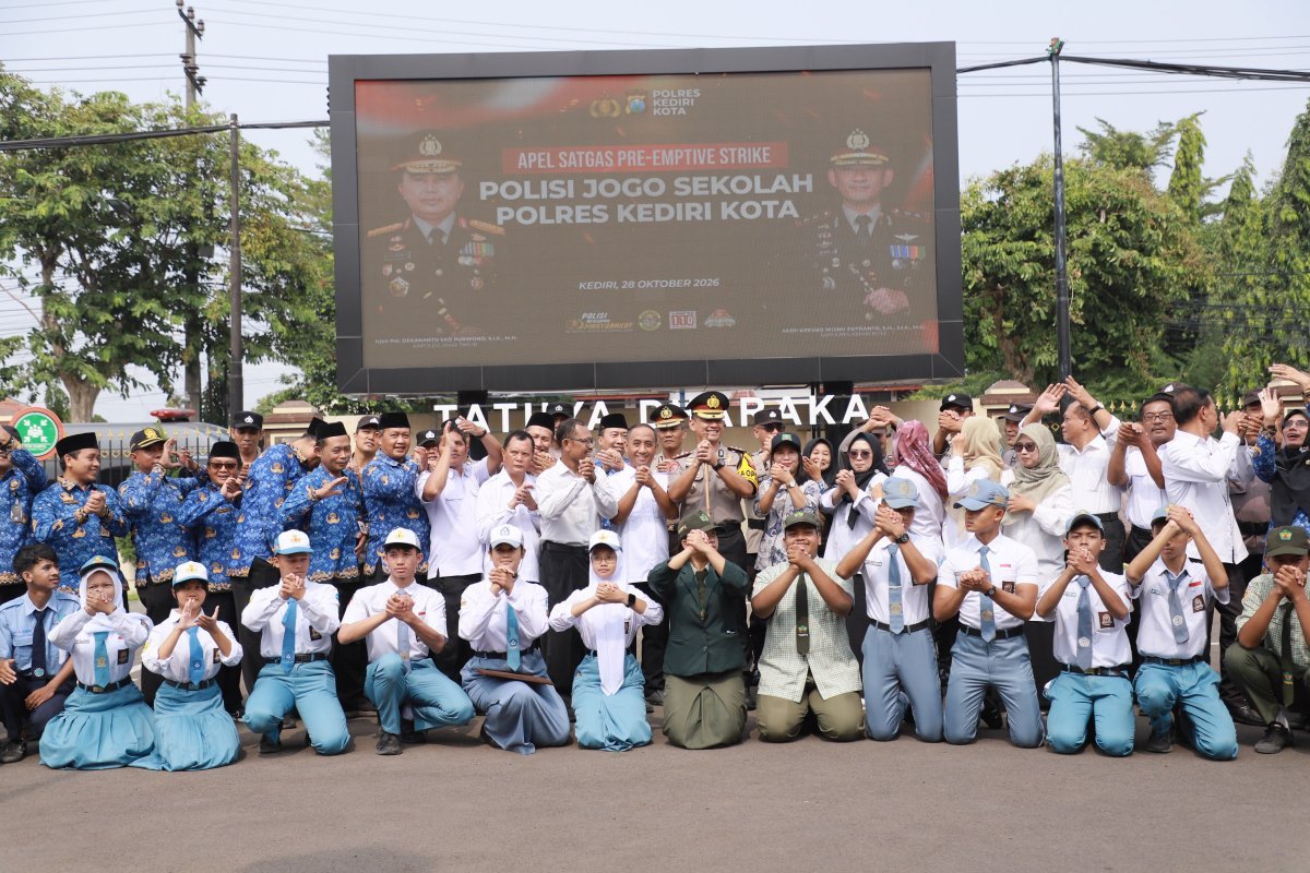 Kapolres Kediri Kota: Polisi Jogo Sekolah Harus Jadi Sahabat dan Pelindung Pelajar
