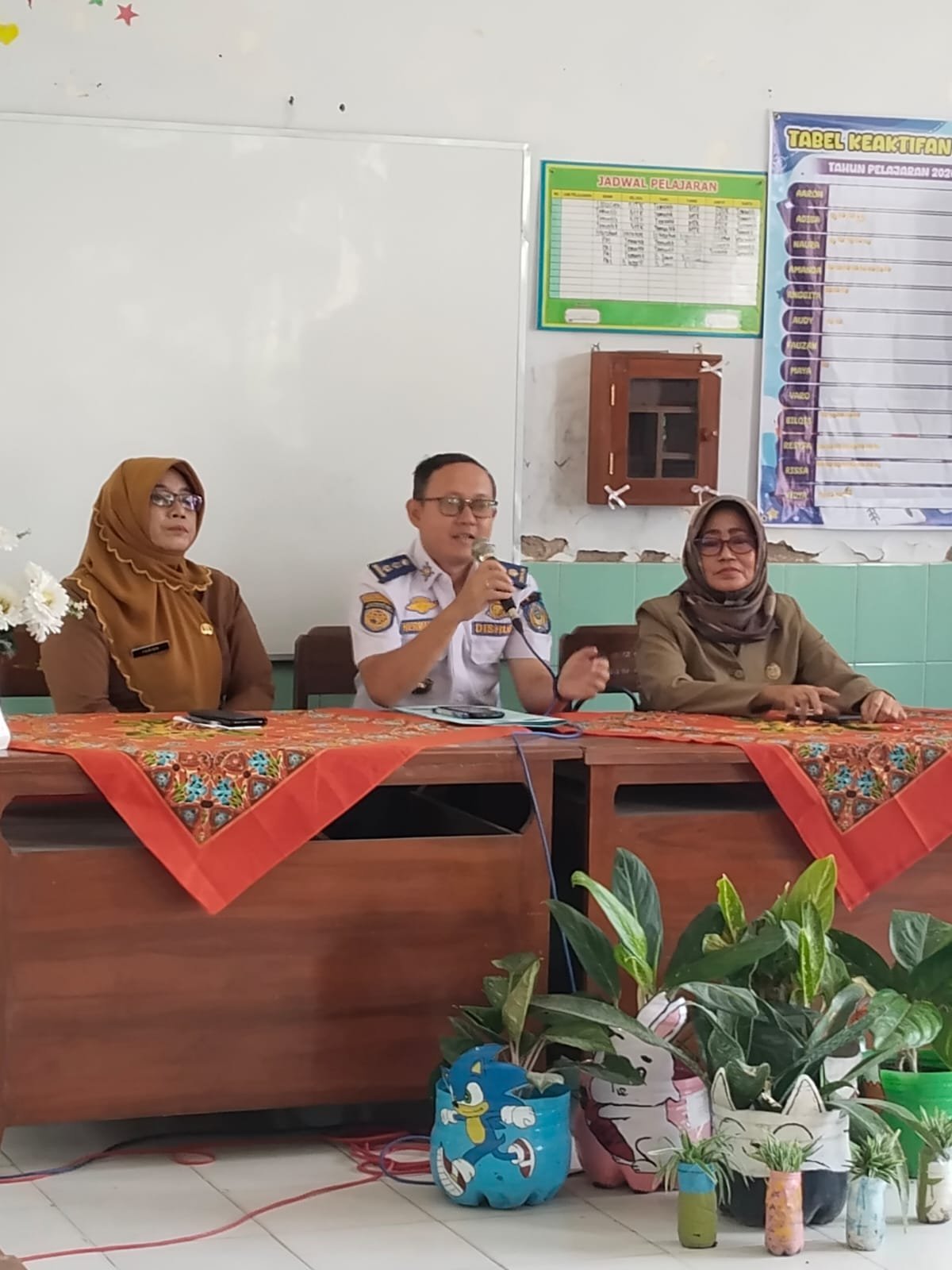 Tanamkan Kesadaran Tertib Berlalu Lintas Sejak Dini, Dishub Nganjuk Sosialisasi di SDN Kerep Kidul nganjuk 2026.