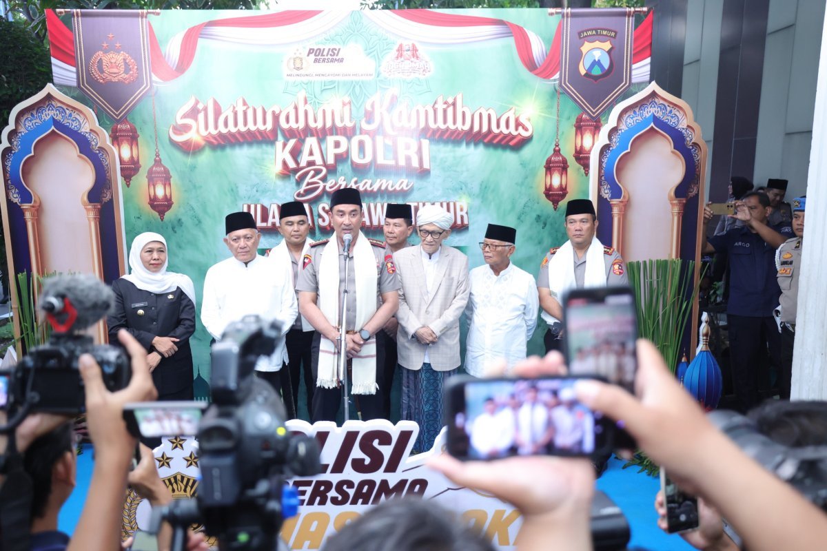 Silaturahmi dengan Ulama se-Jatim, Kapolri Ajak Perkuat Sinergi Jaga Kamtibmas
