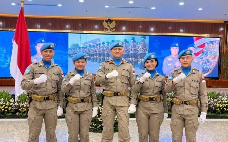 Lima Personel Polda Jatim Siap Jalankan Misi Perdamaian PBB di Afrika Tengah