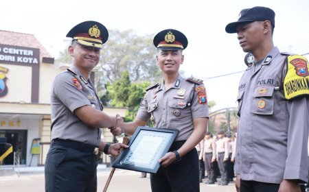 Kapolres Kediri Kota Beri Penghargaan kepada 33 Personel dan Mitra Polri, Apresiasi Prestasi hingga Pencegahan Konflik
