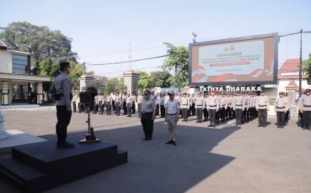 Kenaikan Pangkat Jadi Momentum Tingkatkan Pengabdian, Kapolres Kediri Kota Tekankan Profesionalisme dan Keteladanan