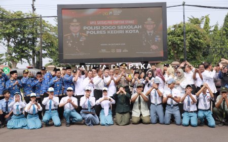 Kapolres Kediri Kota: Polisi Jogo Sekolah Harus Jadi Sahabat dan Pelindung Pelajar