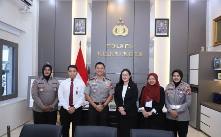 Kapolres Kediri Kota dan OJK Perkuat Sinergi, Bahas Pinjol hingga Bahaya Judi Online