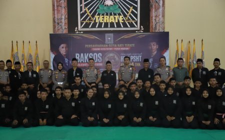 Kapolres Kediri Kota Perkuat Sinergi dengan PSHT Pusat Madiun, Bersama Jaga Kondusivitas Kota