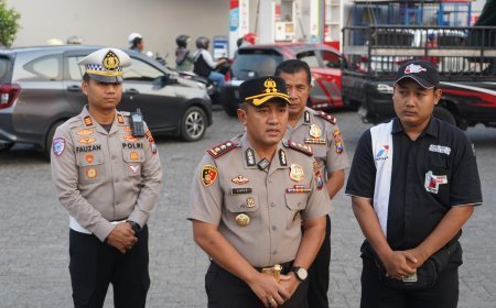 Kapolres Kediri Cek Pasokan di Sejumlah SPBU, Antisipasi Panic Buying BBM