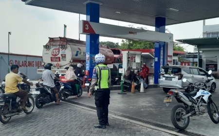 Polres Kediri Kota Pantau Stok BBM di Sejumlah SPBU, Kapolres Imbau Masyarakat Tak Perlu Menimbun
