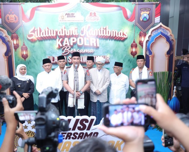 Silaturahmi dengan Ulama se-Jatim, Kapolri Ajak Perkuat Sinergi Jaga Kamtibmas