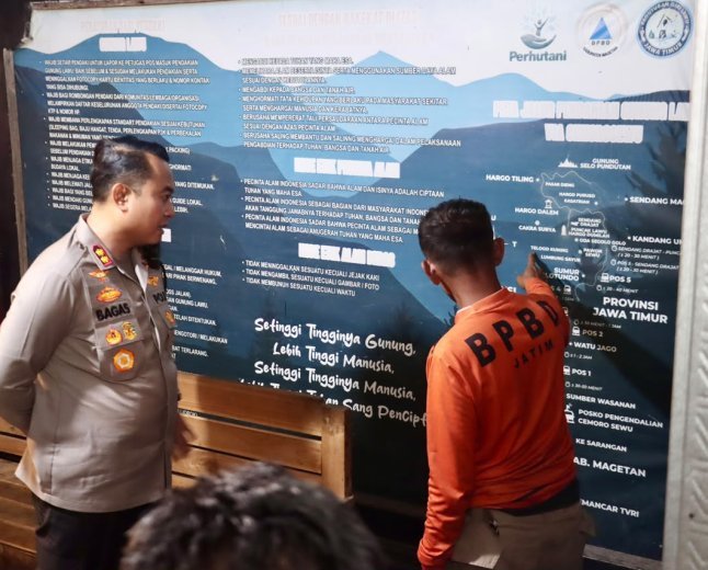 Polres Magetan Siaga 24 Jam di Cemoro Sewu, Antisipasi Rembetan Karhutla Tawangmangu
