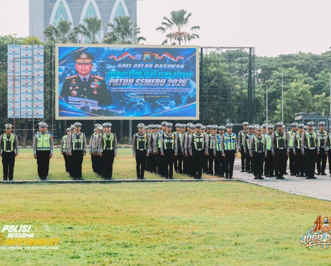 Polda Jatim Gelar Operasi Patuh Semeru : Menggugah Kesadaran dan Selamatkan Jiwa Pengguna Jalan