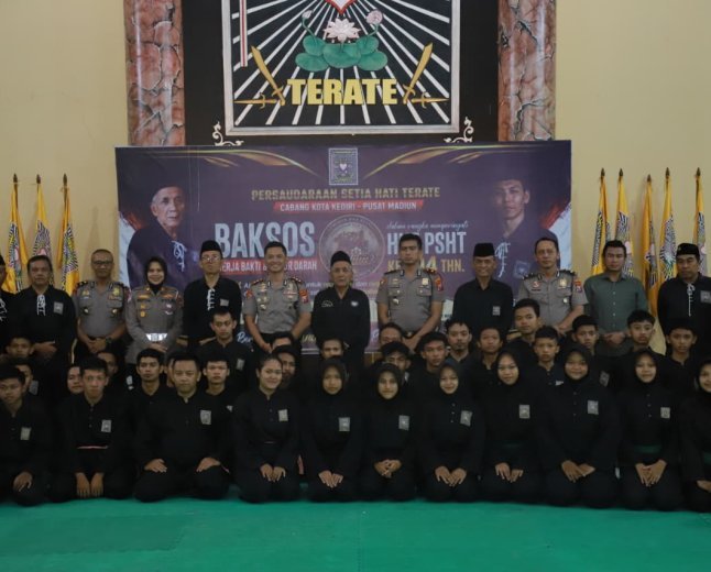 Kapolres Kediri Kota Perkuat Sinergi dengan PSHT Pusat Madiun, Bersama Jaga Kondusivitas Kota